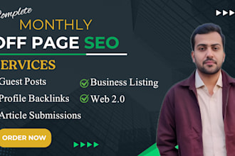 do monthly off page SEO service, high quality do follow instant index backlinks