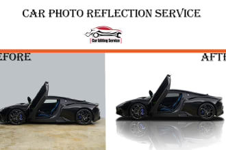 create a automotive car photos reflection shadow