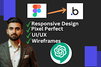 convert figma designs to responsive bubble web app pages mvp saas, marketplace