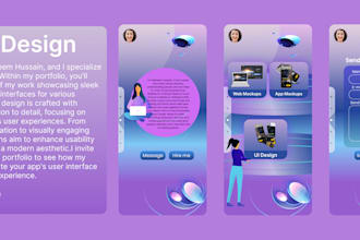 do mobile app UI design in figma with prototyping