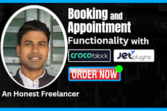 build a dynamic appointment, booking setup with crocoblock, jet engine,elementor