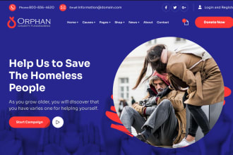 build a website focusing on homelessness,mental health and services for veterans