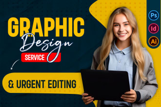 do graphic design, vector, logo editing in illustrator, photoshop, indesign