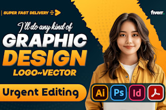do graphic design, flyers, vector, logo editing, photoshop, indesign