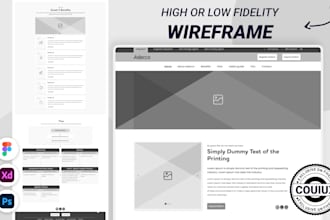 elevate digital wireframe user flow uiux landing page design prototype in figma