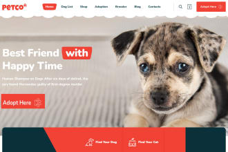 design a nonprofit website for animal care, dogs,horses care and animal rescue