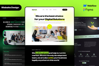 design and develop a responsive website with webflow, figma to webflow