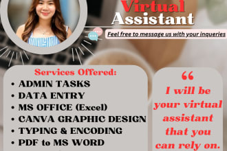 be your reliable administrative virtual assistant that you can rely on