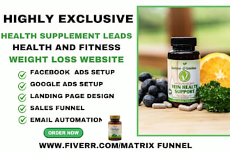 generate exclusive health supplement leads health and fitness supplement leads