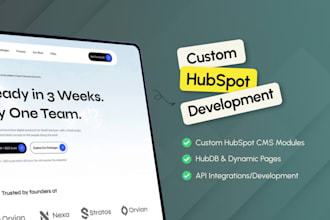 build custom hubspot cms modules and dynamic pages