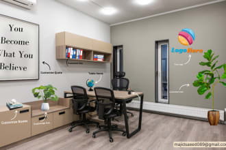 design office mockup and customize zoom virtual backgrounds
