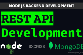 develop rest api using nodejs, expressjs and mongodb