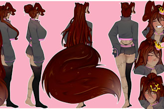 draw character reference sheet for you character