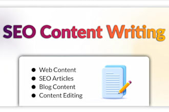 write SEO content for your website or landing page