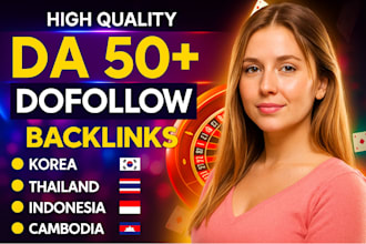 create thailand korea singapore hong kong indonesia high tf DR da SEO backlinks