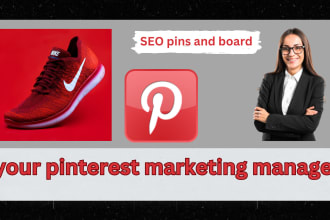 be your pinterest marketing manager SEO optimized pins and boards