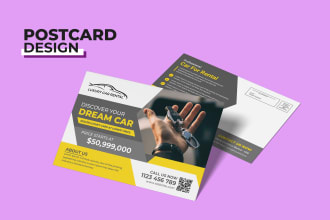 design professional  direct mail eddm postcard, business flyer