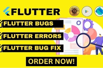 fix flutter app bugs, flutter bugs, flutter fixes, UI bugs, flutter errors