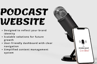 design a stylish and attractive podcast wordpress website