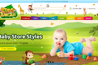 design preschool, kindergarten, daycare website, camp, driving school website