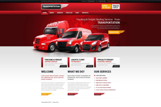 create cargo, logistic, travel, transport ,trucking websites