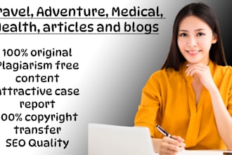 write medical articles and health blogs as a doctor