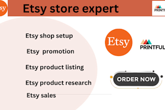 do etsy store creation, etsy store promotion ,etsy dropship