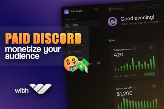 setup your membership discord server with whop