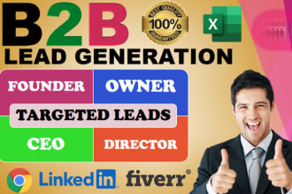 do targeted b2b lead generation linkedin leads and prospect email list building