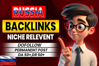 create russian SEO link building with high quality dofollow ru backlinks