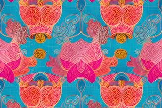 create unique seamless watercolor pattern