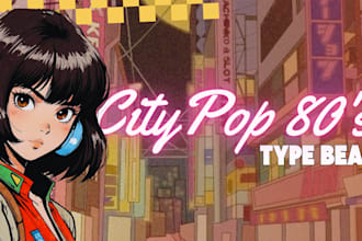 poduce city pop music, 80s, 90s japanese with fast delivery