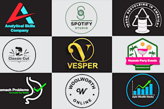 design a custom logo for tiktok, instagram, youtube in 24h