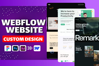 convert your figma or xd design into a stunning, responsive webflow website