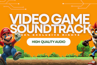 compose 8 bit music, chiptune or bgm game with high quality