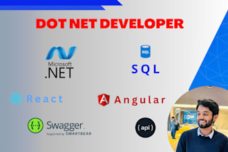 develop dot net core, sql and angular application