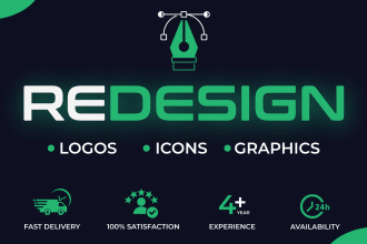 design, fix, update, redesign or modify your current logo