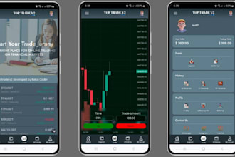 create crypto trading website with manual control
