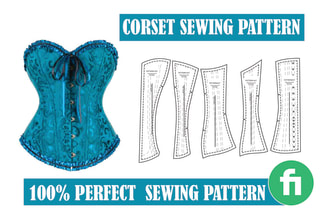 be corset, bustier and vintage dress sewing pattern maker