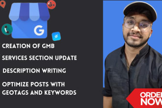 create gbp or gmb listing and optimise images with GEO tags
