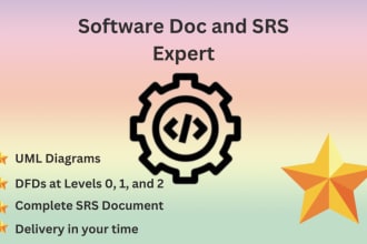 make srs document and uml diagrams dfd erd class diagram ssd