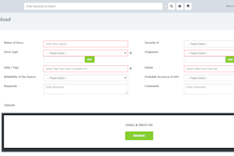 online document management with upload, download, search