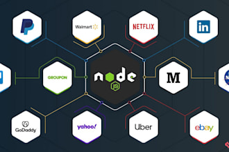 be your node js developer for backend, rest API development, and API integration