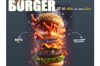 design food poster, flyer and menu for your restaurant