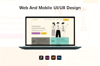 do mobile app or web UI UX design in figma