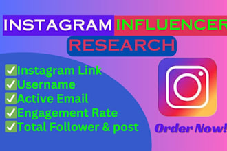 find best instagram influencers research for influencer marketing