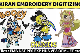 do embroidery digitizing logo digitize image for embroidery convert to dst files