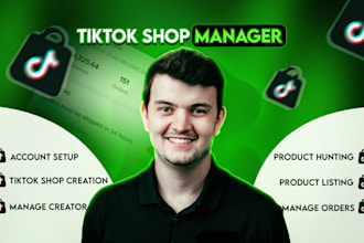 tiktok shop virtual assistant and tiktok shop manager