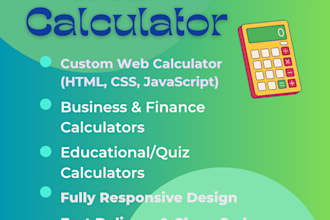 create modern web calculator with javascript, HTML,CSS