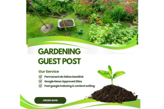 publish guest post on home decor and gardening da60 high blog sites